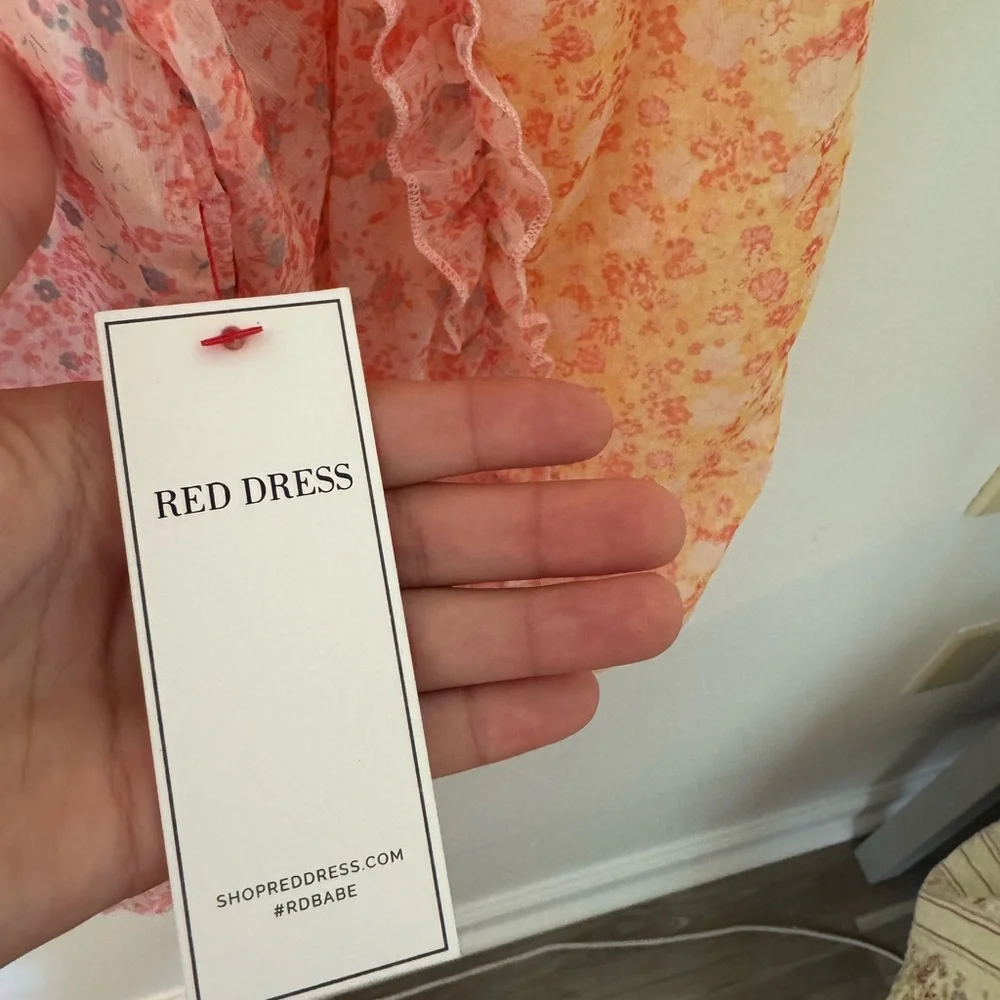 Aura Women's Pink and Yellow Floral Blouse - Picture 3 of 4